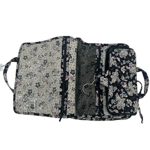 Vera Bradley Iconic Hanging Travel Cosmetics Organizer Holland Garden Floral NWT - Picture 5 of 12